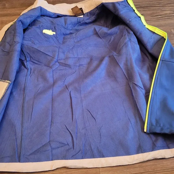 The North Face Boys Windwall Full Zip Fleece Line XL 18-20 Polyester Jacket Blue - Picture 9 of 10